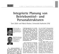 Integrierte Planung von Betriebsmittel- und Personalstrukturen
